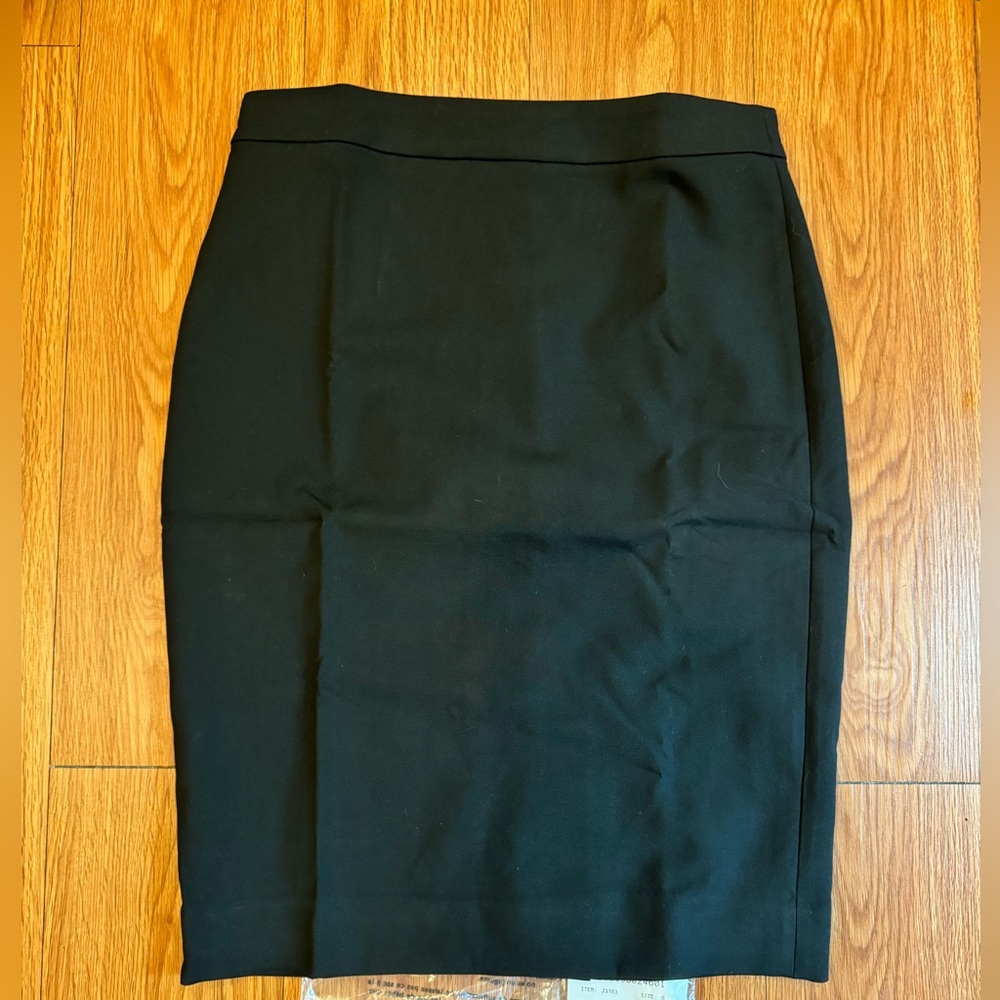 J Crew Black Pencil Skirt
